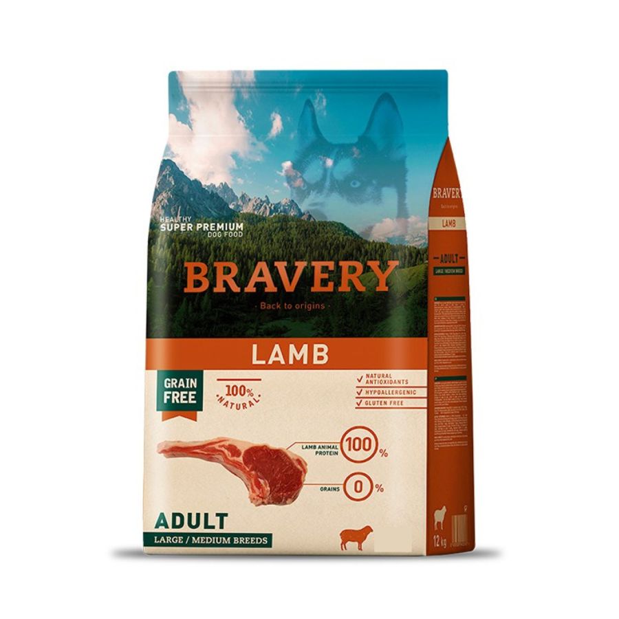 Bravery Lamb Adult Large/Medium Breeds alimento para perro