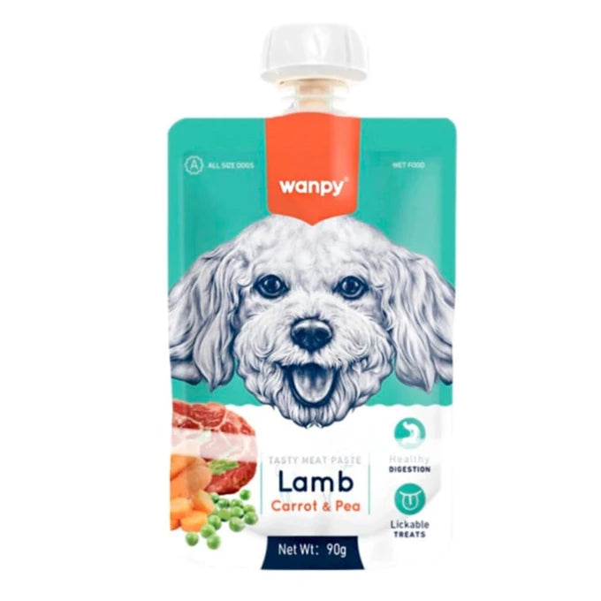 Wanpy Tasty Meat Paste Dog Lamb, Carrot y Pea