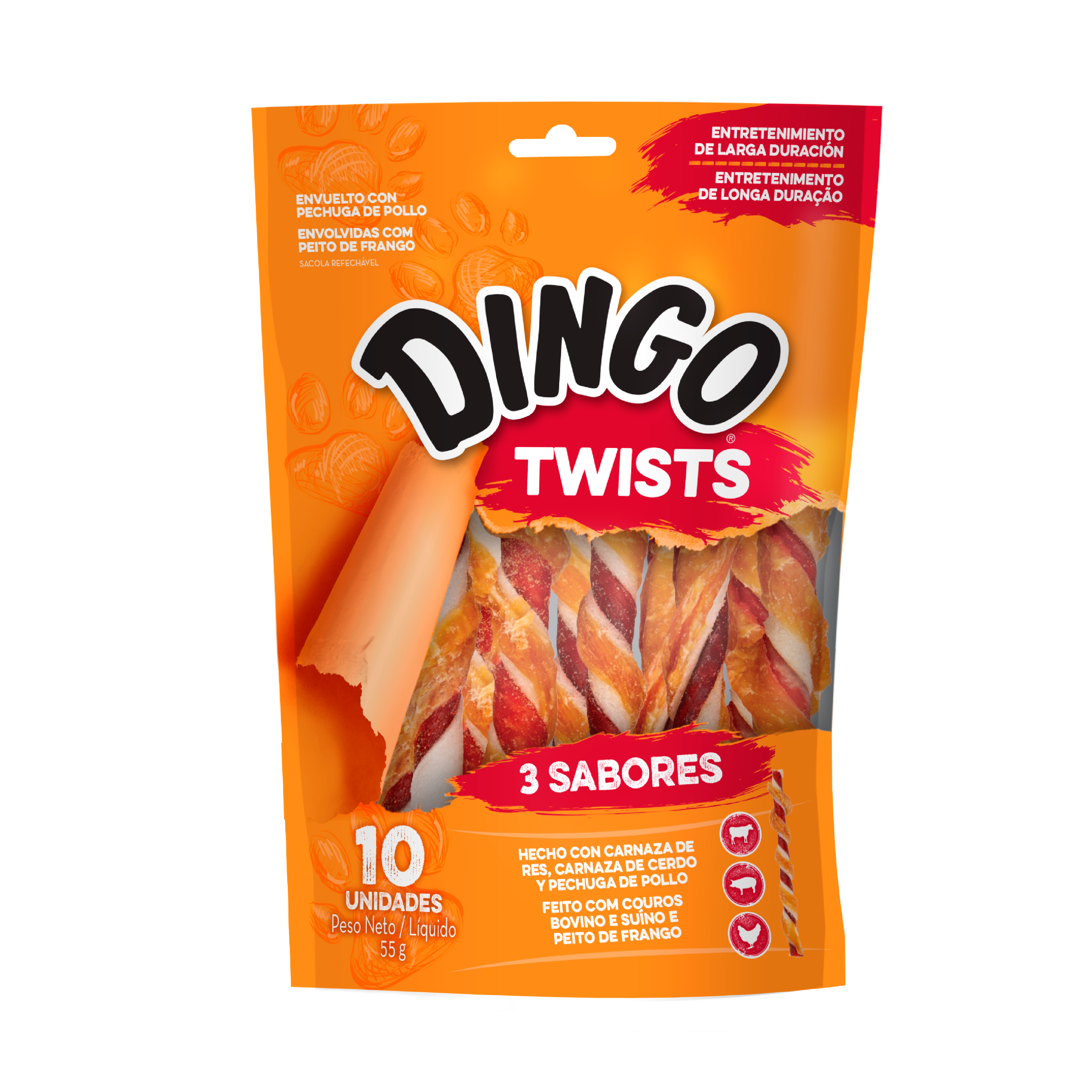 Dingo Twists Triple Sabor