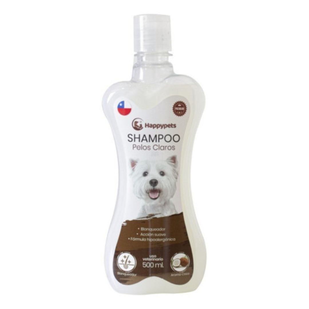 SHAMPOO HAPPYPETS PELAJE CLARO 500 ML