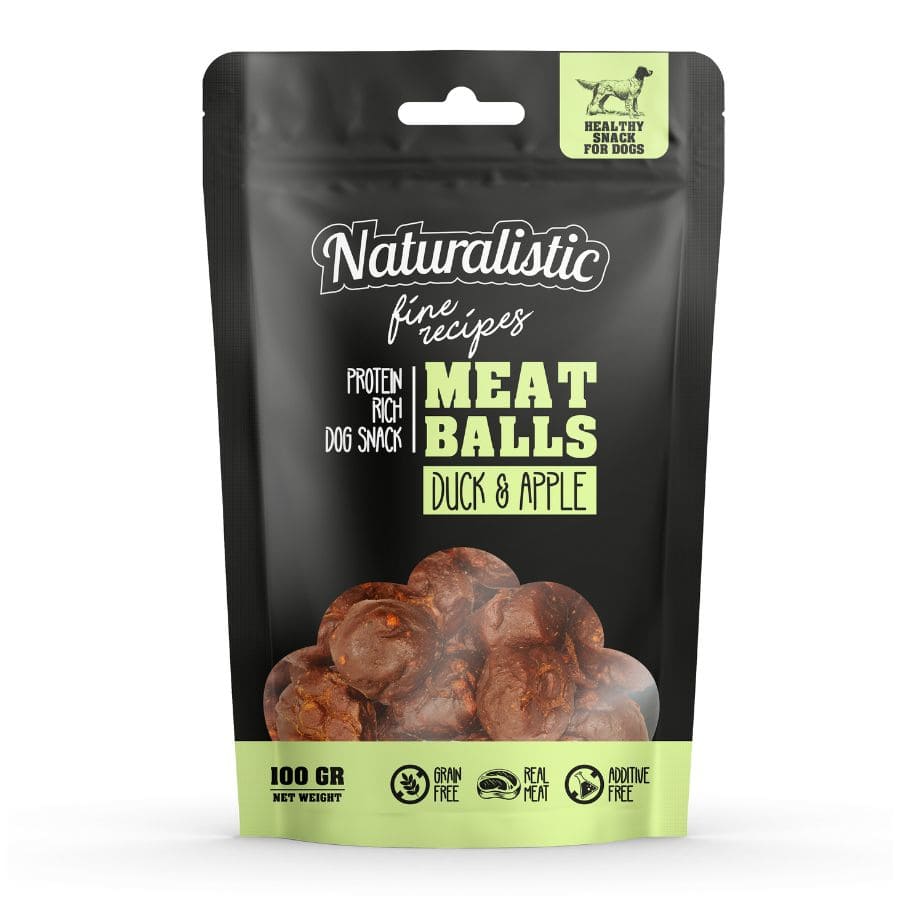 Naturalistic Protein Rich Meatballs Sabor Pato Y Manzana