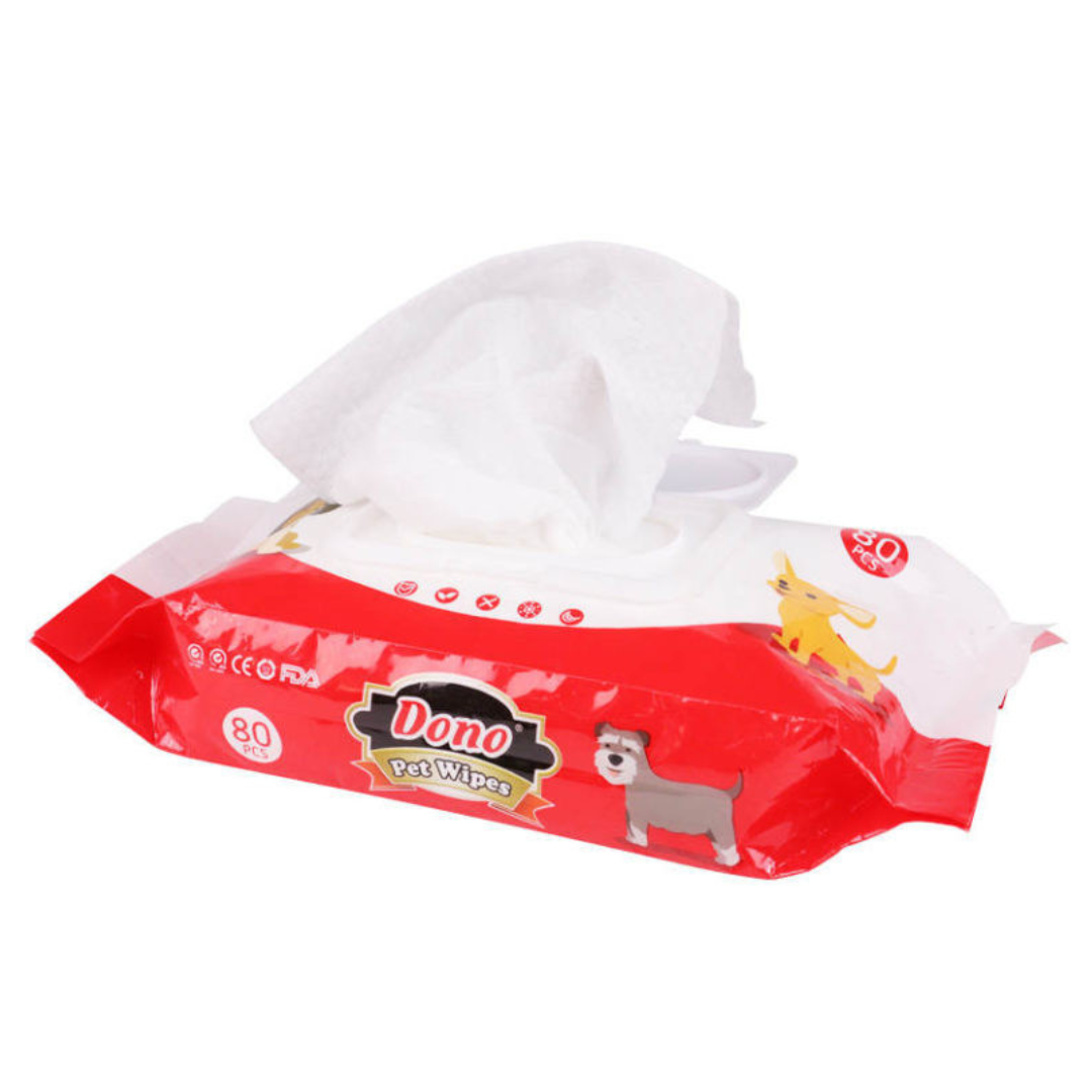 TOALLITAS HUMEDAS DONO PET WIPES 80 UND