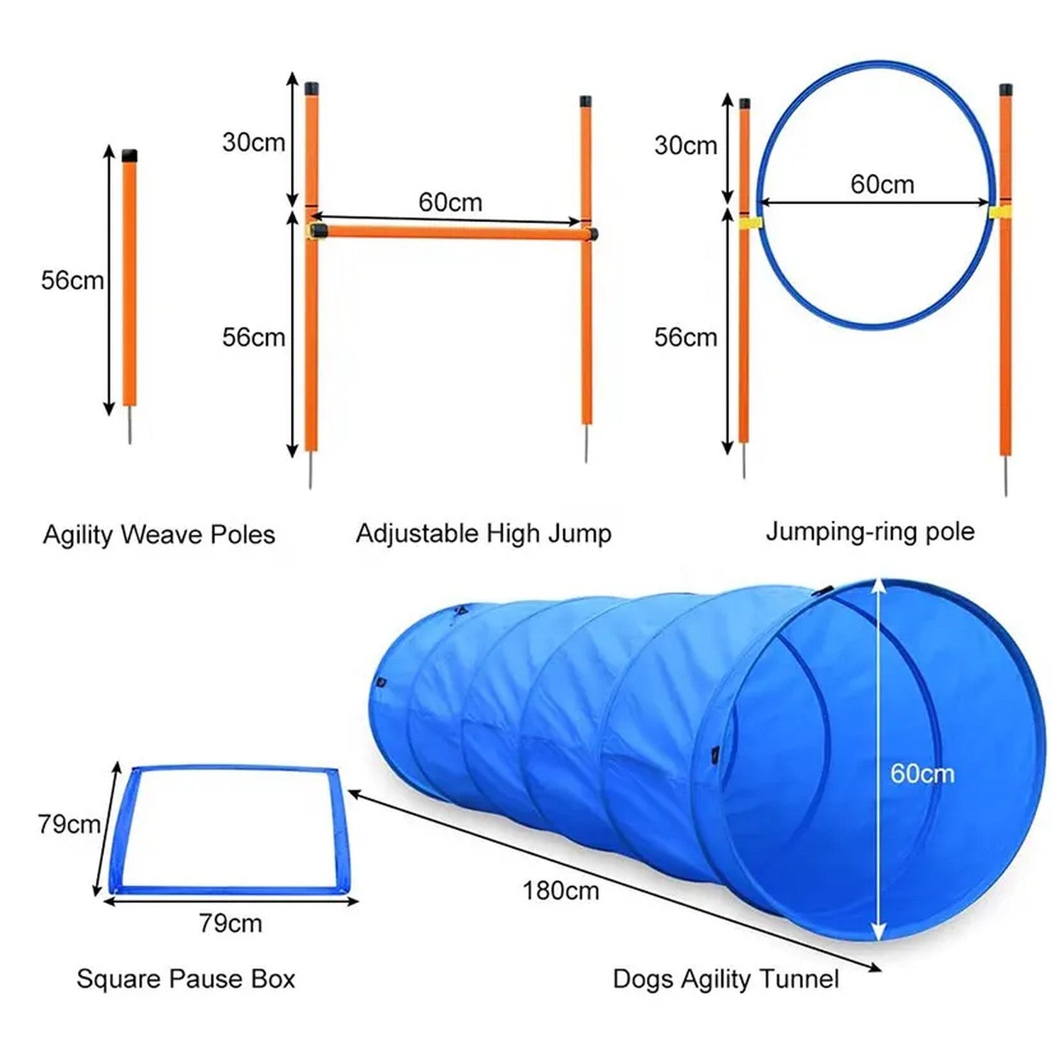 KIT AGILITY PARA PERROS 43 PCS