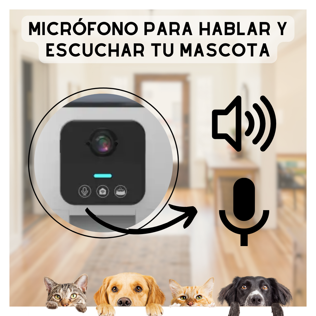 DOGFEEDER DISPENSADOR DE ALIMENTOS CON CÁMARA