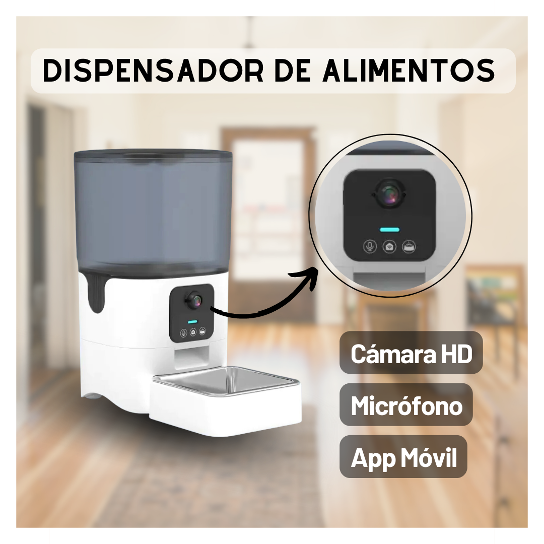 DOGFEEDER DISPENSADOR DE ALIMENTOS CON CÁMARA